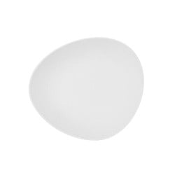 Assiette creuse Bidasoa Fosil Blanc Céramique Oblongue 22 x 19,6 x 4,5 cm (6 Unités)