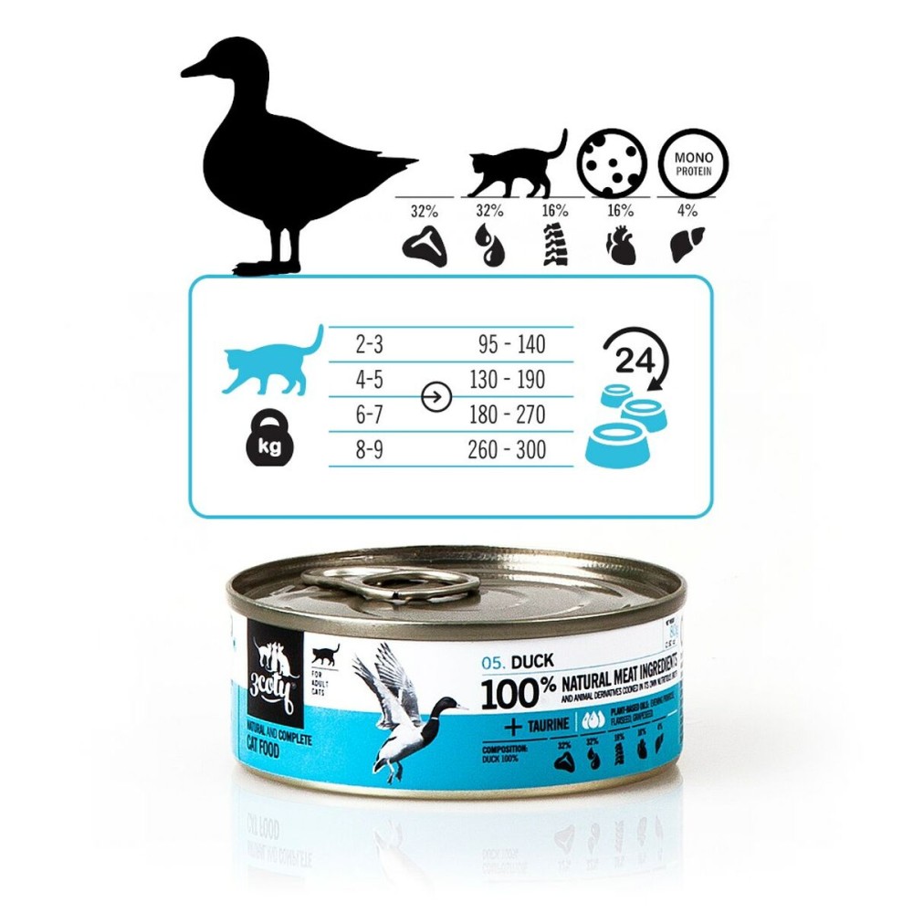 Katzenfutter 3COTY Ente 80 g