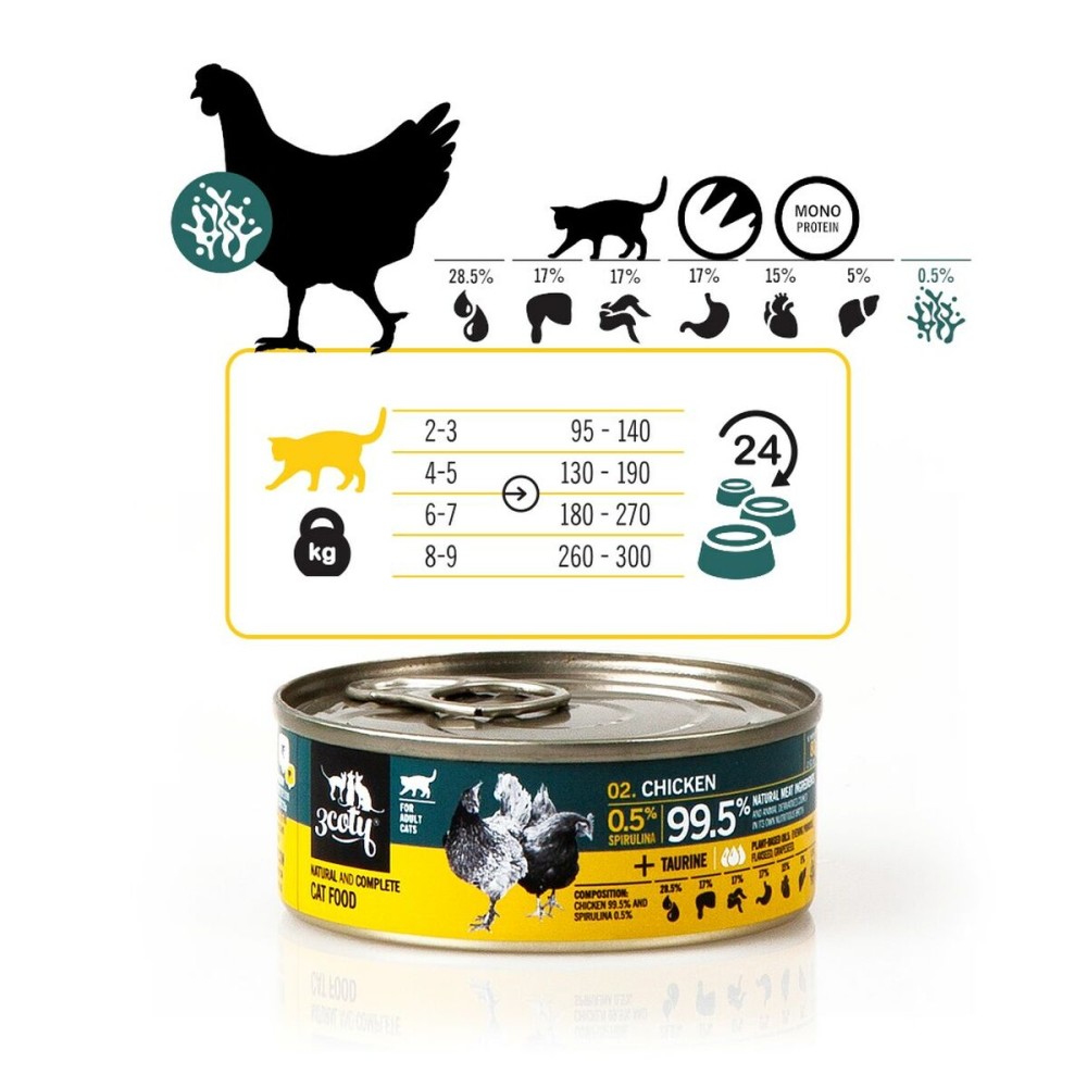 Katzenfutter 3COTY Huhn 80 g