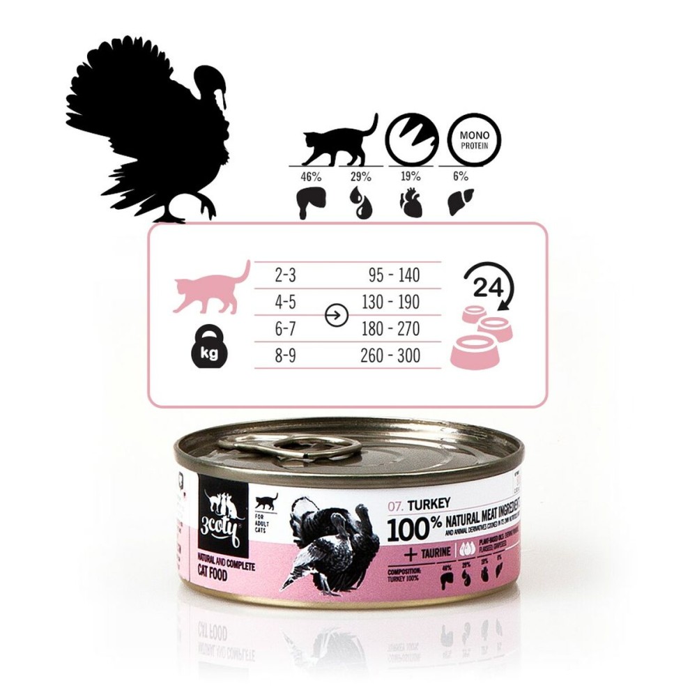 Katzenfutter 3COTY Truthahn 80 g