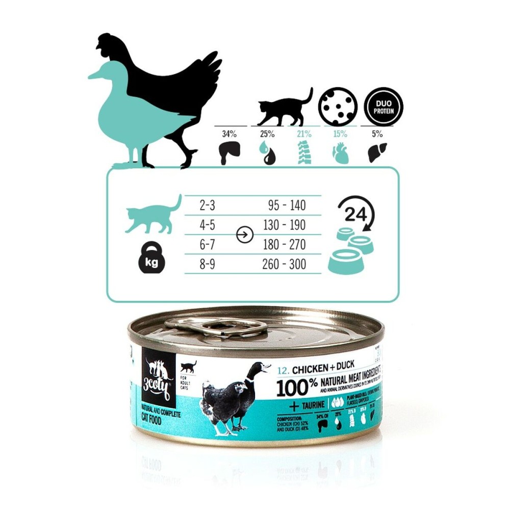 Katzenfutter 3COTY Huhn 80 g