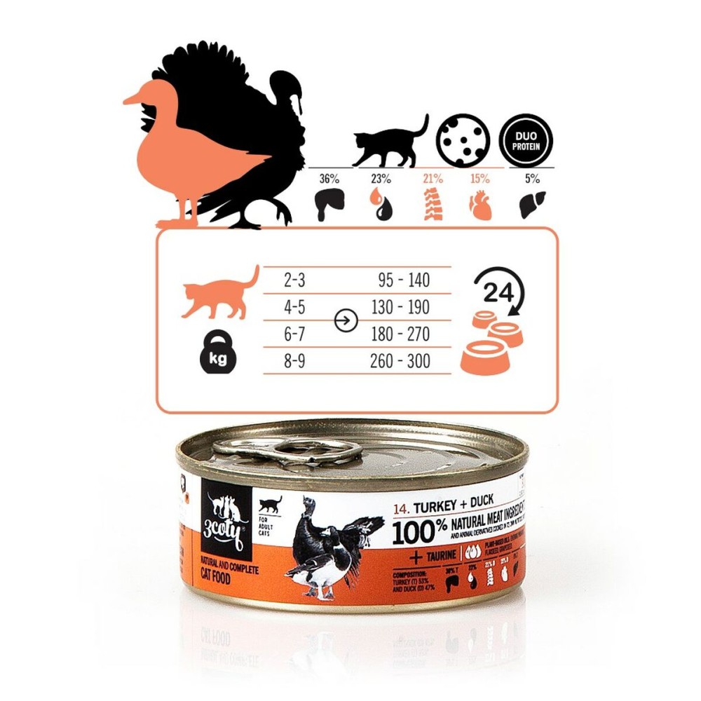 Katzenfutter 3COTY Truthahn 80 g
