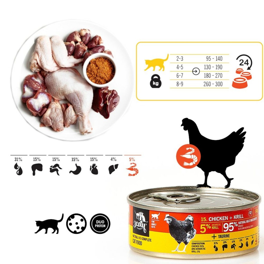 Katzenfutter 3COTY Huhn 80 g
