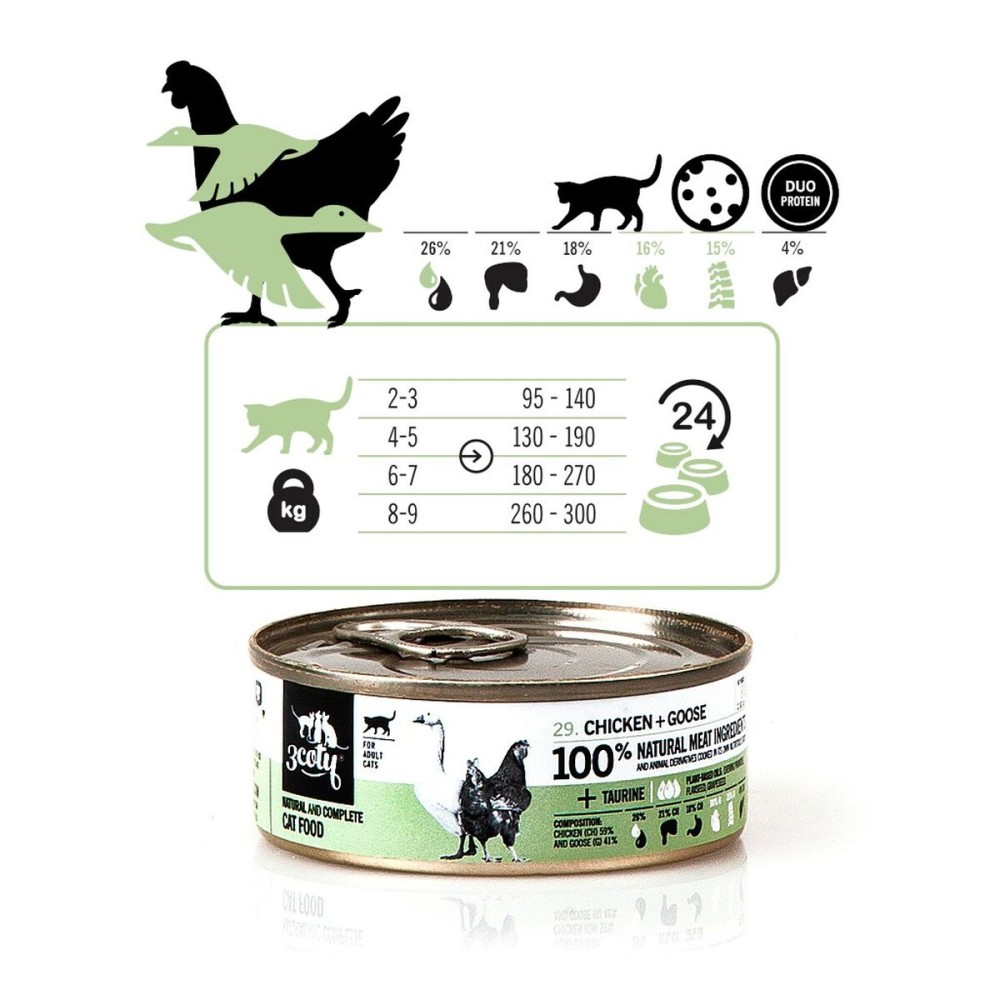 Katzenfutter 3COTY Huhn 80 g