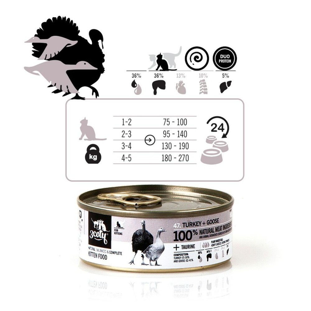 Katzenfutter 3COTY Truthahn 80 g