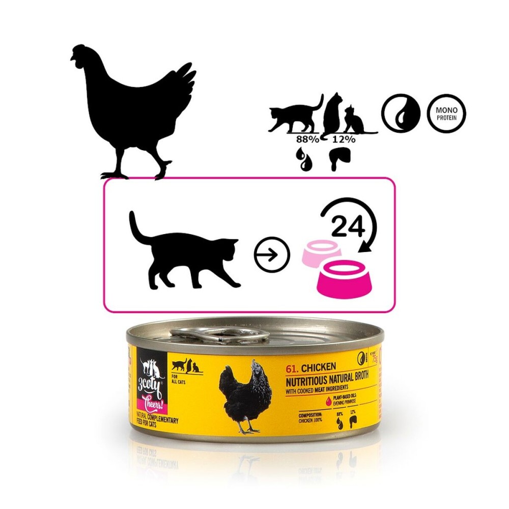Katzenfutter 3COTY Huhn 75 g