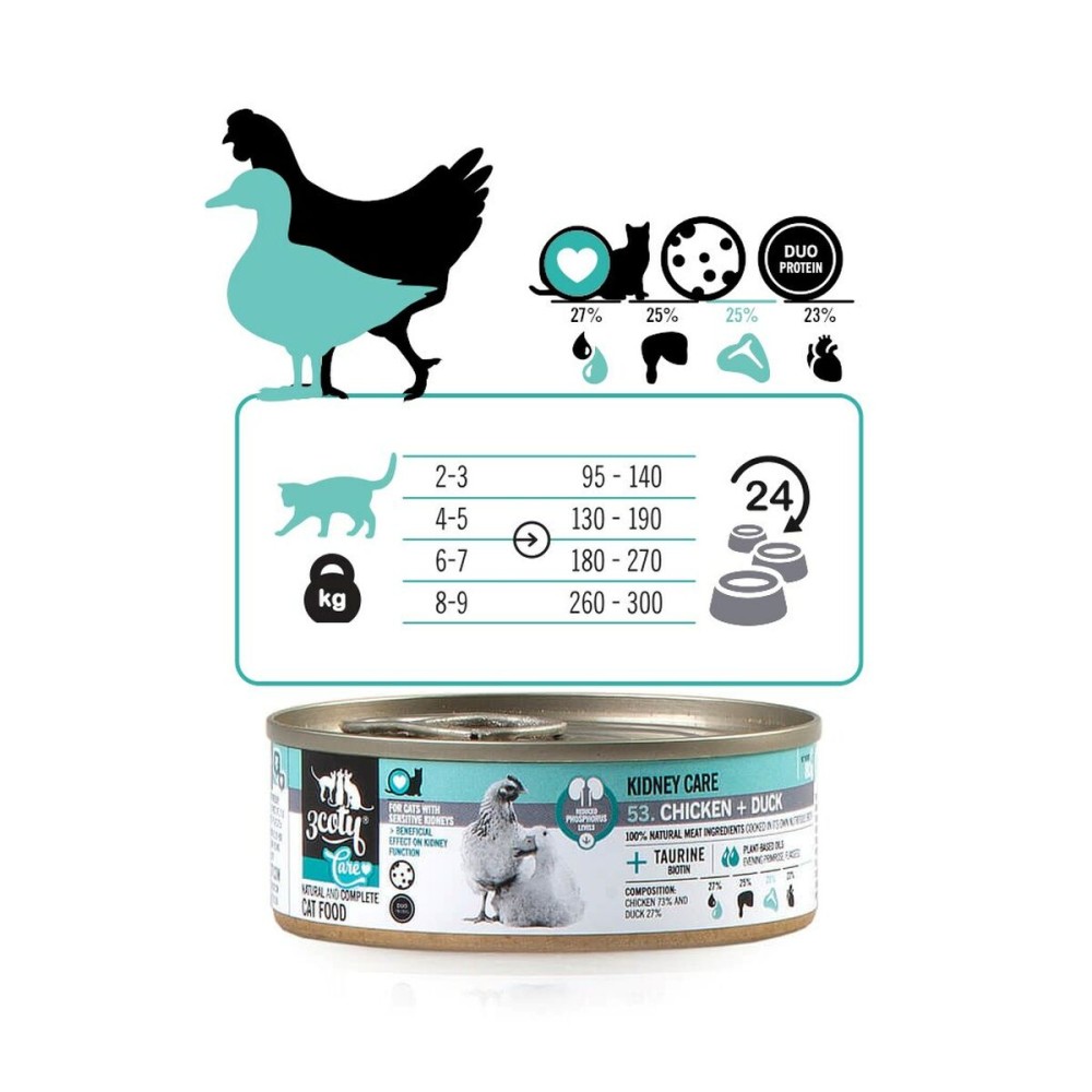 Katzenfutter 3COTY Huhn 80 g