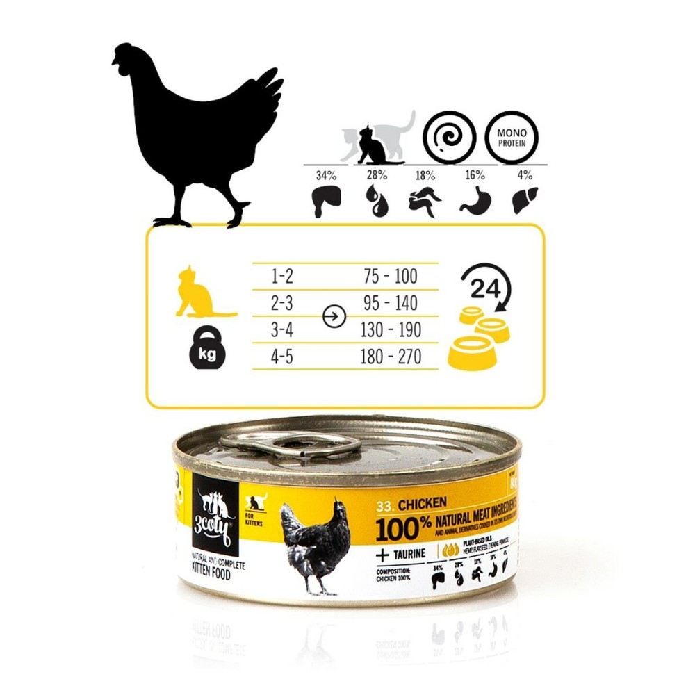 Katzenfutter 3COTY Huhn 80 g