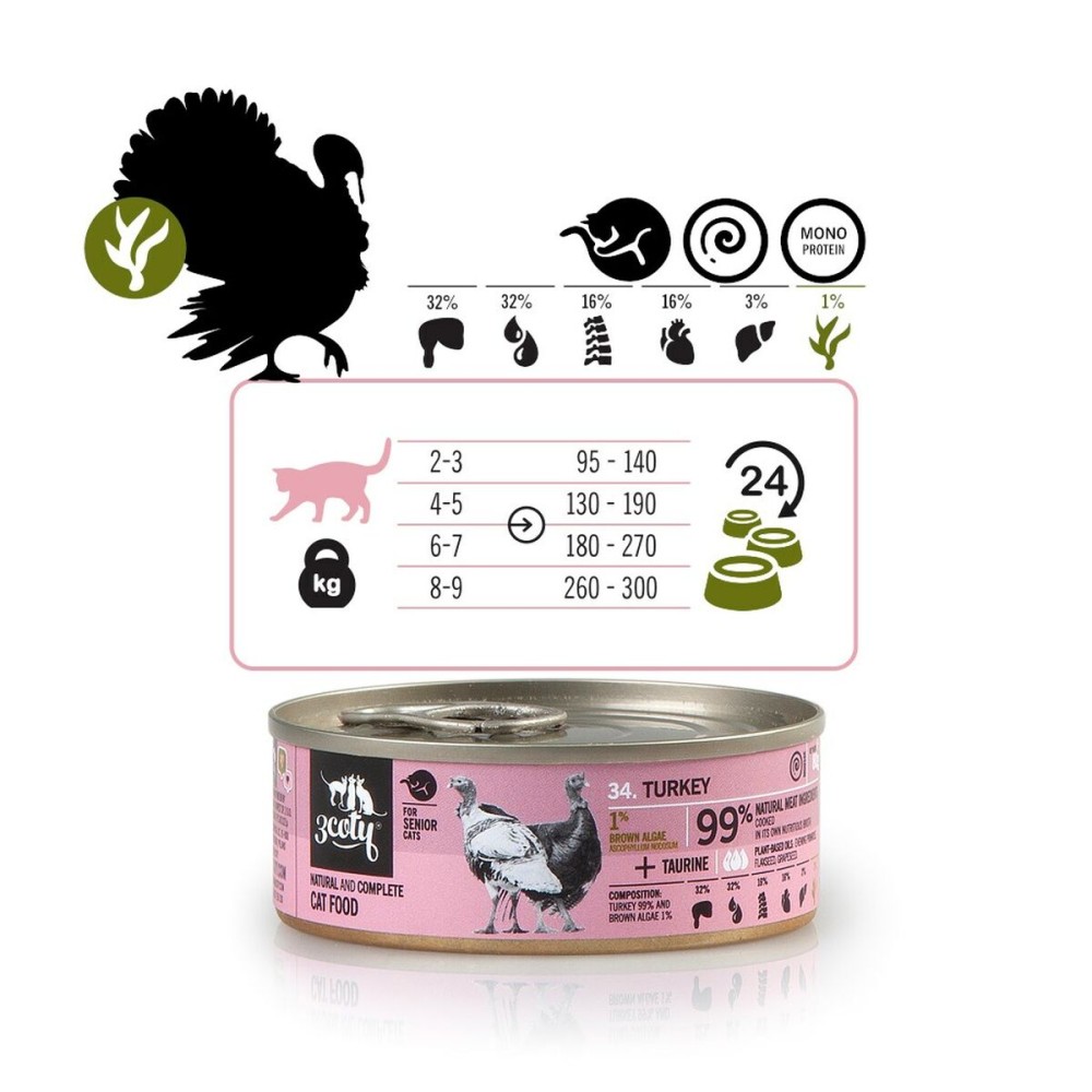 Katzenfutter 3COTY Truthahn 80 g