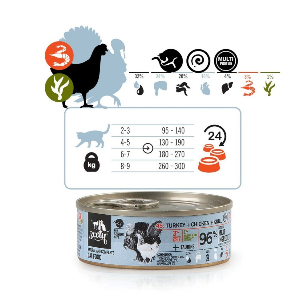 Katzenfutter 3COTY Truthahn 80 g