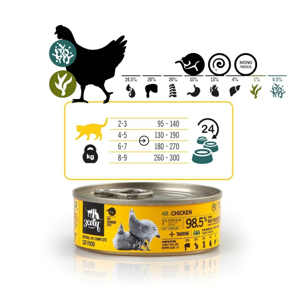 Katzenfutter 3COTY Huhn 80 g