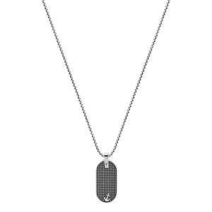 Herrenhalsband Sector SZS48 Silberfarben