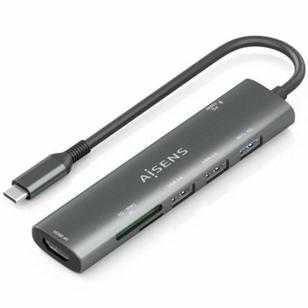 Hub USB Aisens ASUC-7P027-GR