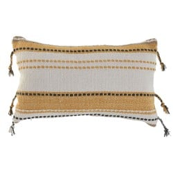 Cushion Home ESPRIT Beige Mustard Boho 50 x 30 cm