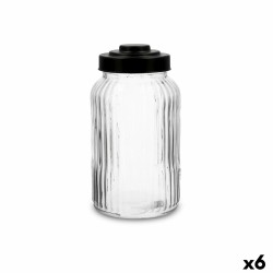 Jar Quid Maison Transparent Glass 1,25 L (6 Units)