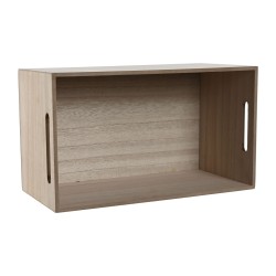 Boîte Décorative Home ESPRIT Multicouleur Naturel Bois MDF 36 x 21 x 18 cm