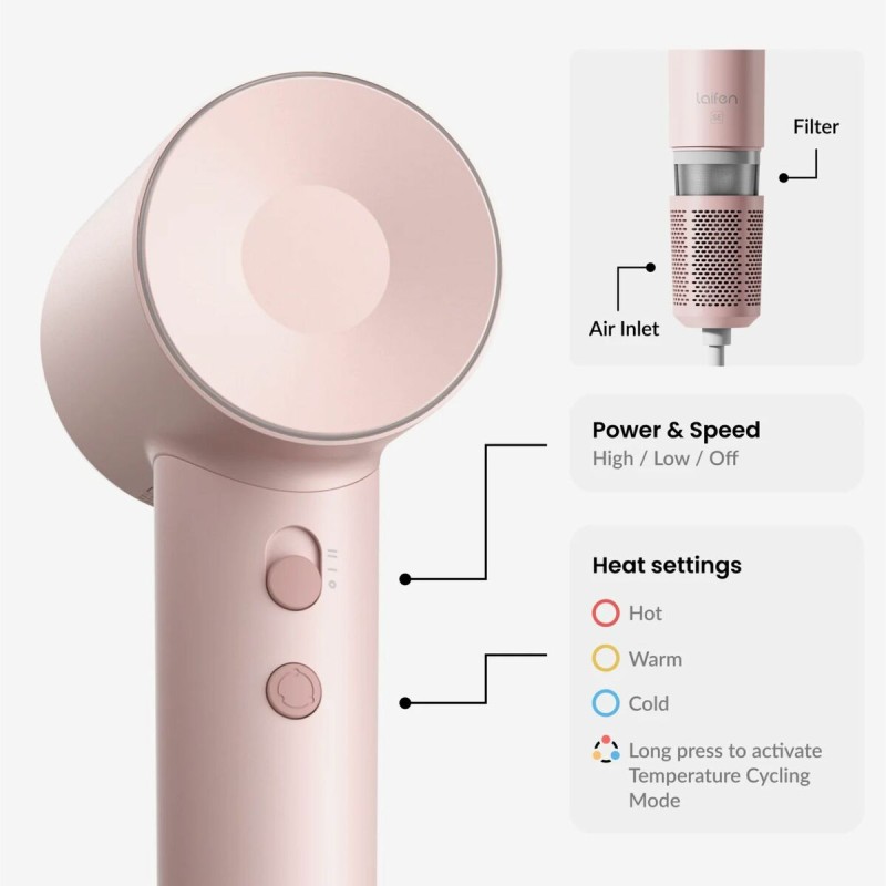 Sèche-cheveux Laifen M10 Rose 1600 W