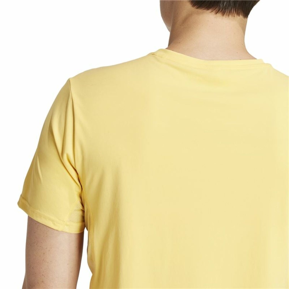 Herren Kurzarm-T-Shirt Adidas Adizero Essentials Gelb