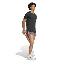 Herren Kurzarm-T-Shirt Adidas Adizero Running Schwarz