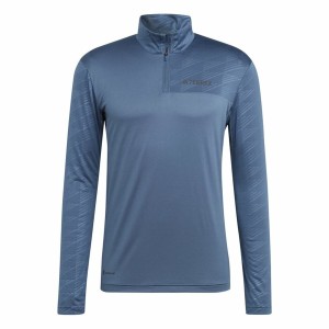 T-shirt à manches longues homme Adidas Multi Half Zip Ls Bleu