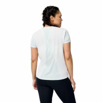 Men’s Short Sleeve T-Shirt Brooks Sprint Free Sleeve White Light Blue