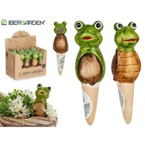 Dekorative Gartenfigur Ibergarden FC0226A4M26 Braun grün aus Keramik 4,5 x 16,5 x 4,5 cm (12 Stück)