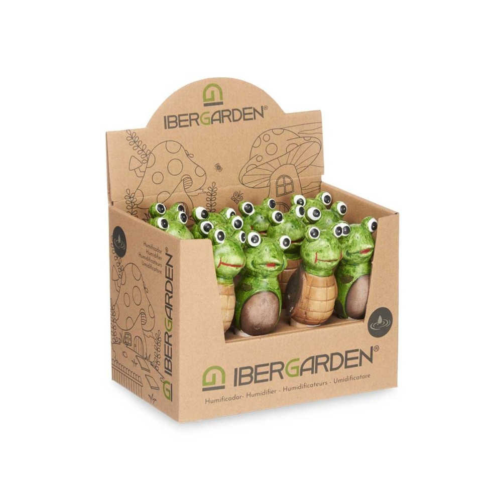 Dekorative Gartenfigur Ibergarden FC0226A4M26 Braun grün aus Keramik 4,5 x 16,5 x 4,5 cm (12 Stück)