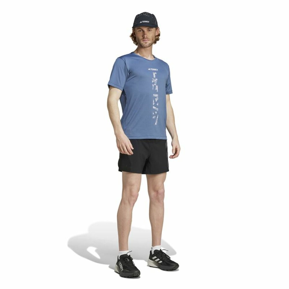 Herren Kurzarm-T-Shirt Adidas Terrex Agravic Blau