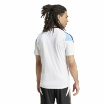 Fußballtrikot T-Shirt Adidas Messi Training Jersey Weiß Blau
