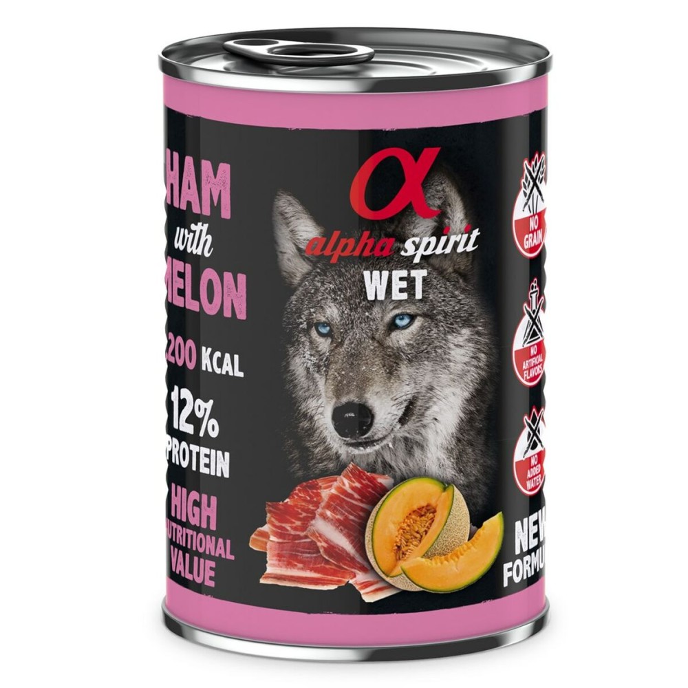 Nassfutter Alpha Spirit ALPHA SPIRIT WET Jamón con melón Schwein 400 g