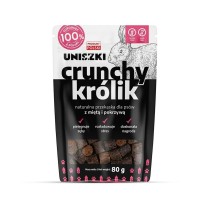 Hundesnack Uniszki Crunchy Conejo con Menta y Ortiga Hase 80 g