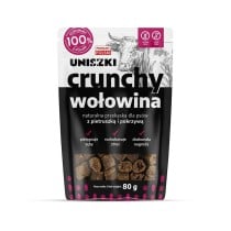 Hundesnack Uniszki Crunchy Ternera con Perejil y Ortiga Rind und Kalbfleisch 80 g