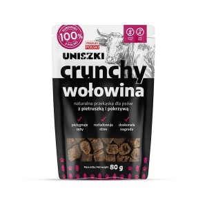 Hundesnack Uniszki Crunchy Ternera con Perejil y Ortiga Rind und Kalbfleisch 80 g
