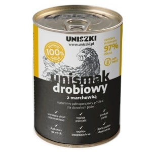 Alimentation humide Uniszki Unismak Pollo con Zanahoria 410 g Poulet Carotte