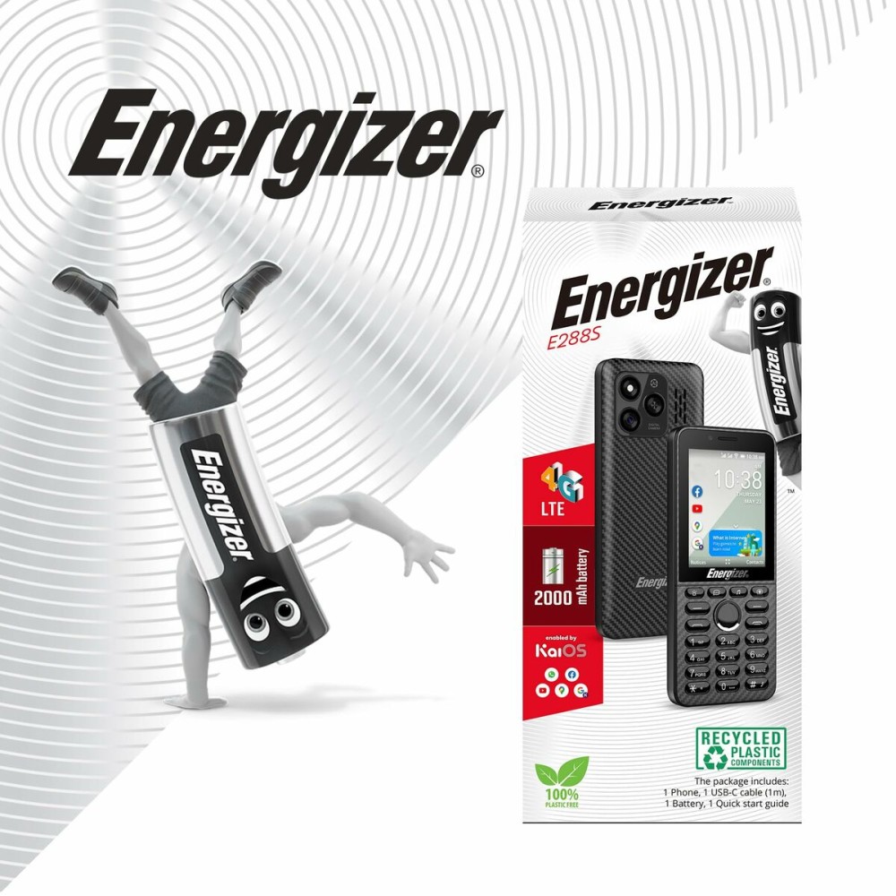Mobiltelefon für ältere Erwachsene Energizer E288S Quad Core 4 GB RAM Schwarz