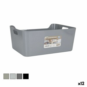 Panier Multi-usages Dem 33 x 24 x 14,5 cm Avec des poignées (12 Unités)