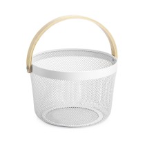 Multi-purpose basket Confortime Wood Metal 25,5 x 17,5 cm (6 Units)