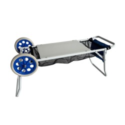 Marbueno Wagen tragstühle Stahl konvertierbar Tisch Camping und Strand 108X51X51 cm 10362