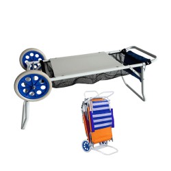 Multi-purpose Cart Marbueno White PVC Steel Red 108 x 51 x 51 cm