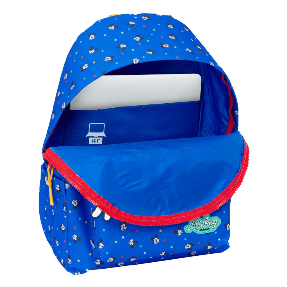 Schulrucksack Mickey Mouse Clubhouse Good day Blau 31 x 43 x 13 cm