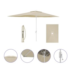 Sunshade Marbueno Beige Polyester Steel 200 x 300 cm