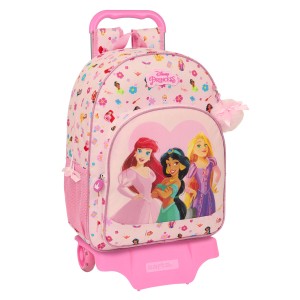 Schulrucksack mit Rädern Disney Princess Summer adventures Rosa 33 x 42 x 14 cm