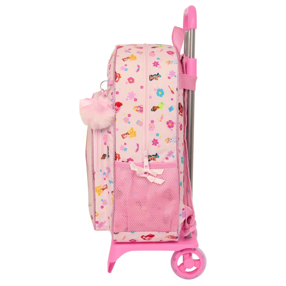 Schulrucksack mit Rädern Disney Princess Summer adventures Rosa 33 x 42 x 14 cm