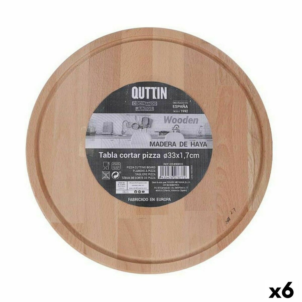 Servierbrett Quttin Quttin kreisförmig Ø 33 x 1,7 cm (6 Stück)