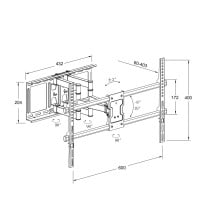 TV Halterung TM Electron 45 kg