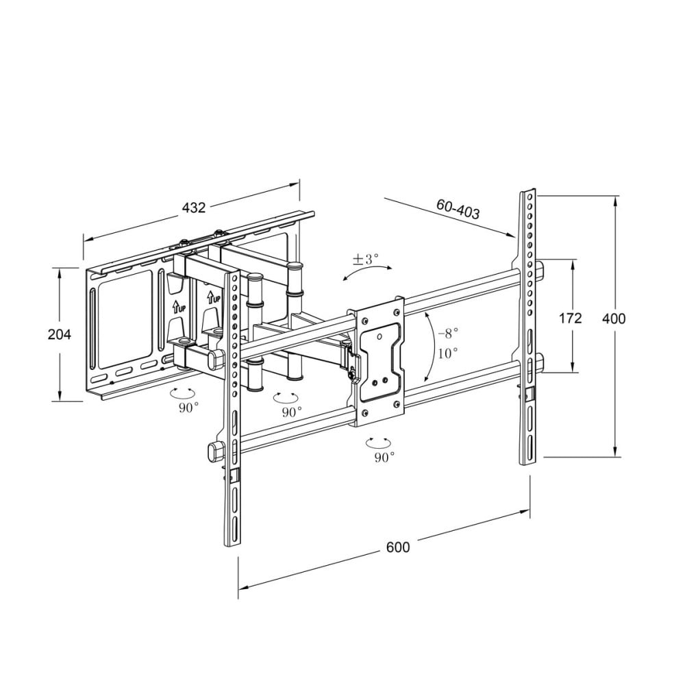 TV Halterung TM Electron 45 kg