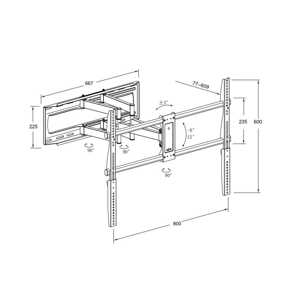 TV Mount TM Electron 90" 70 Kg