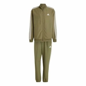Survêtements Adidas Basic 3S Woven Vert Homme