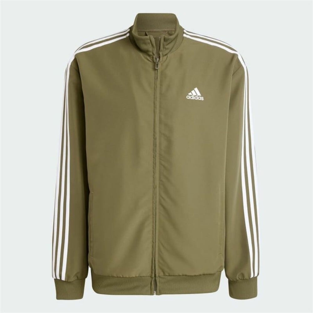 Trainingsanzug Adidas Basic 3S Woven grün Herren