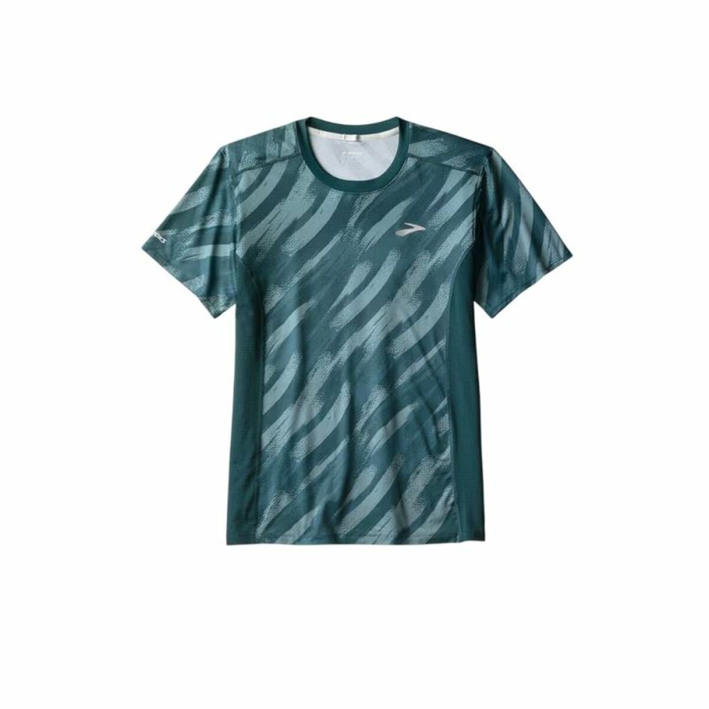 Herren Kurzarm-T-Shirt Brooks Atmosphere Sleeve 3.0 grün